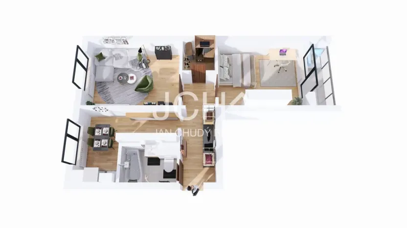 Prodej bytu 2+1, Olomouc, Tovární, 53 m2