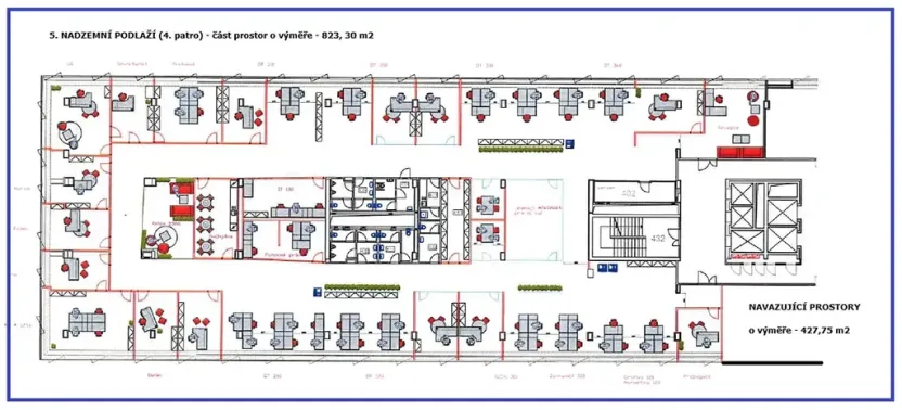 Pronájem kanceláře, Praha - Holešovice, Dělnická, 1252 m2