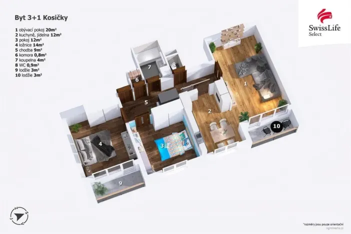 Prodej bytu 3+1, Kosičky, 91 m2