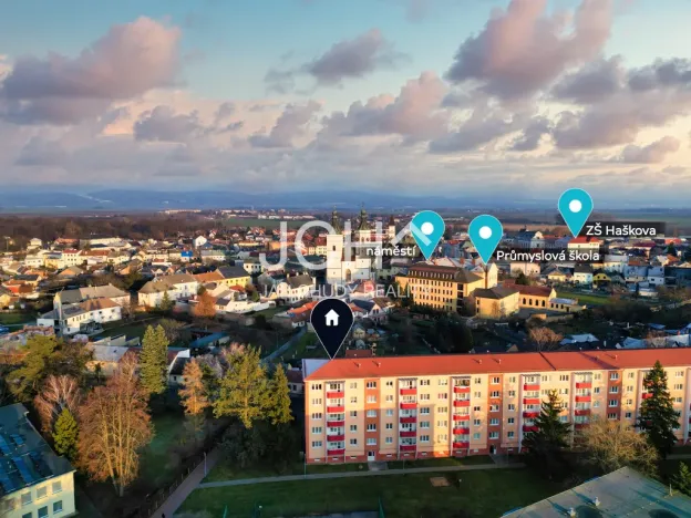 Prodej bytu 3+1, Uničov, Hrdinů, 64 m2