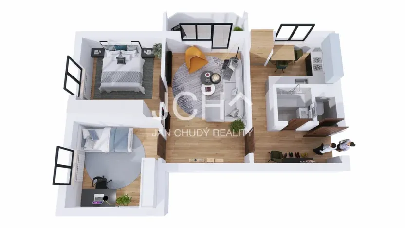 Prodej bytu 3+1, Uničov, Hrdinů, 64 m2