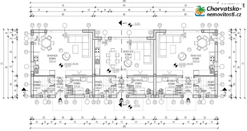 Prodej rodinného domu, Mandre, Chorvatsko, 88 m2