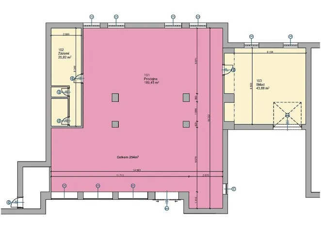 Pronájem obchodního prostoru, Frýdlant nad Ostravicí, Hlavní, 254 m2