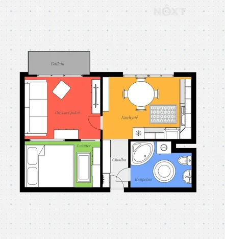 Prodej bytu 2+1, Třeboň, Vrchlického, 32 m2