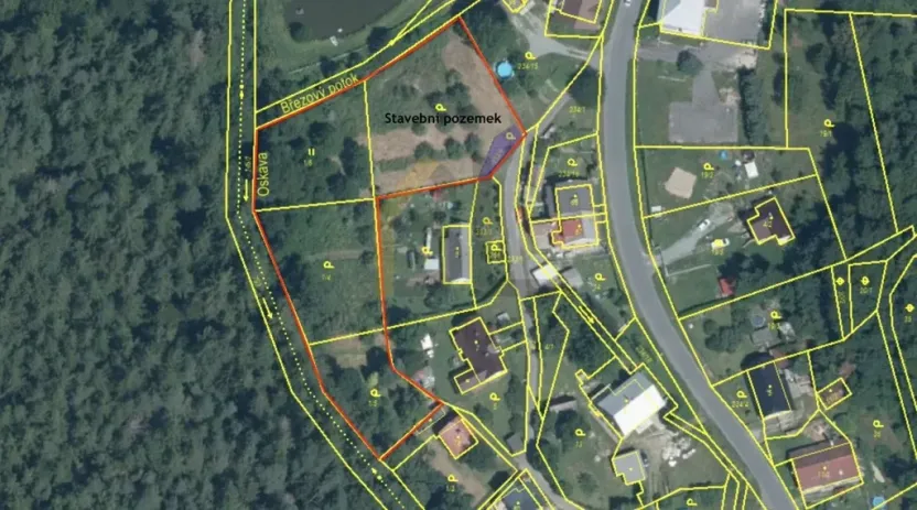 Prodej pozemku pro bydlení, Oskava, 4532 m2