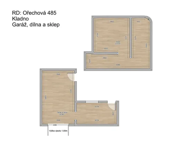 Prodej rodinného domu, Kladno, Ořechová, 97 m2