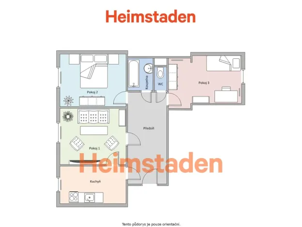 Pronájem bytu 3+1, Ostrava - Poruba, Čs. exilu, 80 m2