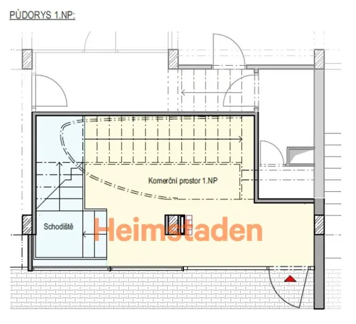 Pronájem kanceláře, Havířov - Město, nám. Republiky, 72 m2