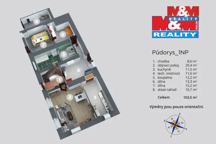 Prodej rodinného domu, Povrly - Roztoky, 202 m2