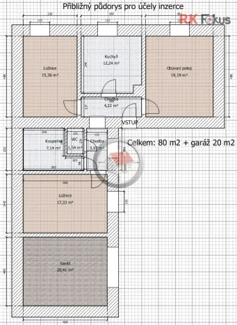 Prodej rodinného domu, Čáslavice, 100 m2