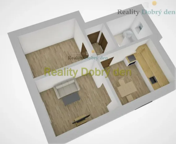 Pronájem bytu 2+1, Bruntál, Čs. armády, 48 m2