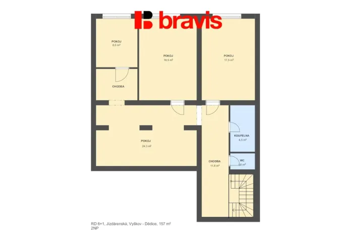 Prodej rodinného domu, Vyškov - Dědice, Jízdárenská, 157 m2