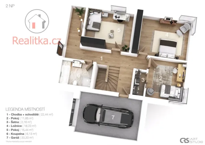 Prodej rodinného domu, Ondřejov, Pod Oborou, 232 m2