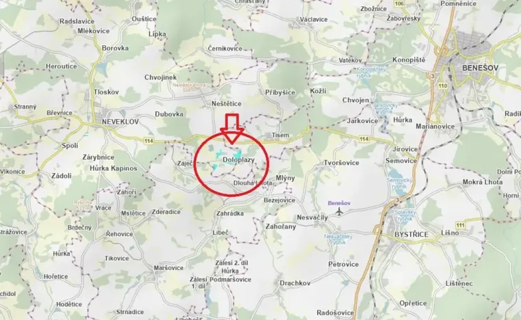 Prodej podílu lesa, Neveklov, 7656 m2