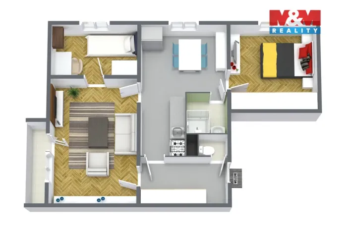 Prodej bytu 3+1, Nová Role, Chodovská, 58 m2