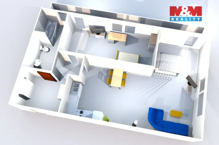 Prodej bytu 2+kk, Praha - Braník, Na výspě, 65 m2