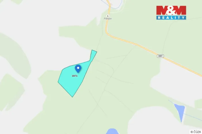 Prodej lesa, Bohdalov, 34642 m2