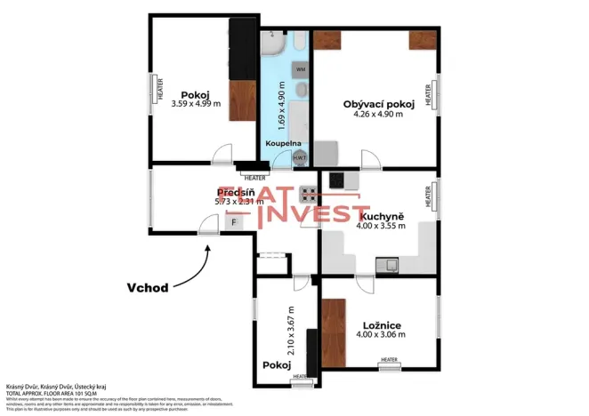 Prodej rodinného domu, Krásný Dvůr, 95 m2