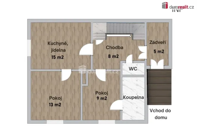 Prodej rodinného domu, Čerčany - Vysoká Lhota, Růžová, 130 m2