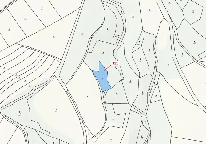 Dražba louky, Bouzov, 1043 m2