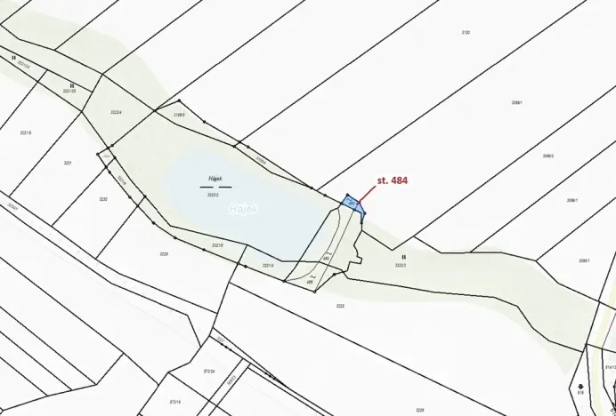 Dražba pozemku, Březník, 47 m2