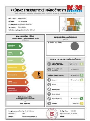 Prodej rodinného domu, Ostrava - Hošťálkovice, Aleje, 138 m2