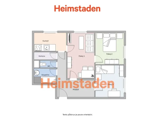 Pronájem bytu 3+1, Ostrava - Moravská Ostrava, Zborovská, 76 m2