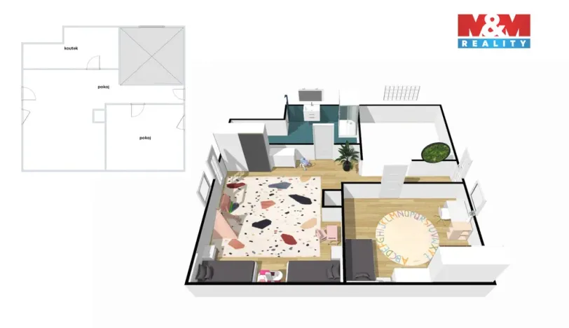 Prodej rodinného domu, Kladruby, 100 m2