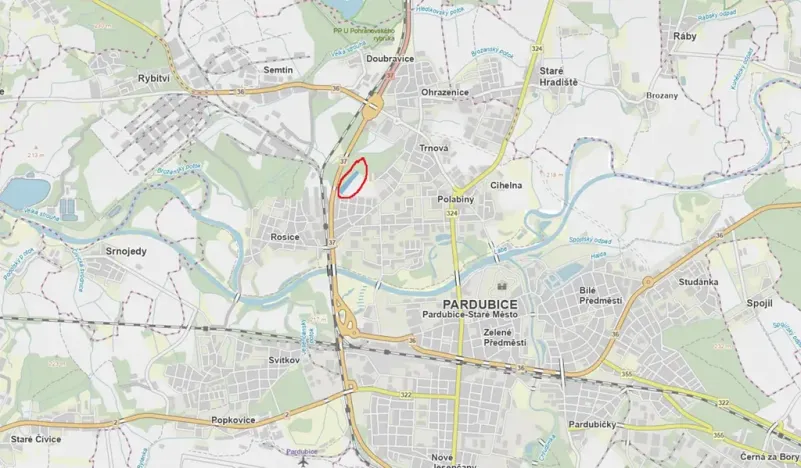 Prodej podílu lesa, Pardubice, 9649 m2