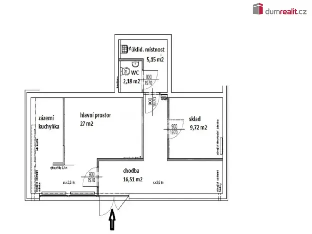 Pronájem komerční nemovitosti, Týnec nad Sázavou - Brodce, Na Kněžině, 60 m2
