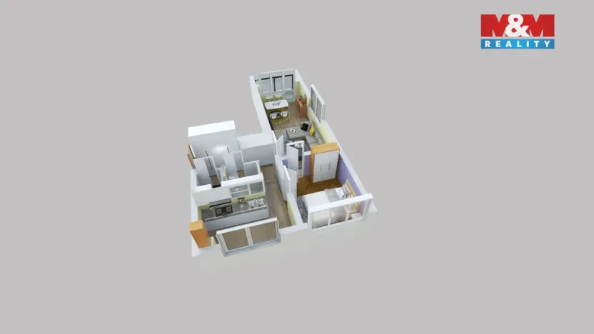 Pronájem bytu 2+1, Ústí nad Labem - Bukov, Bratří Čapků, 50 m2