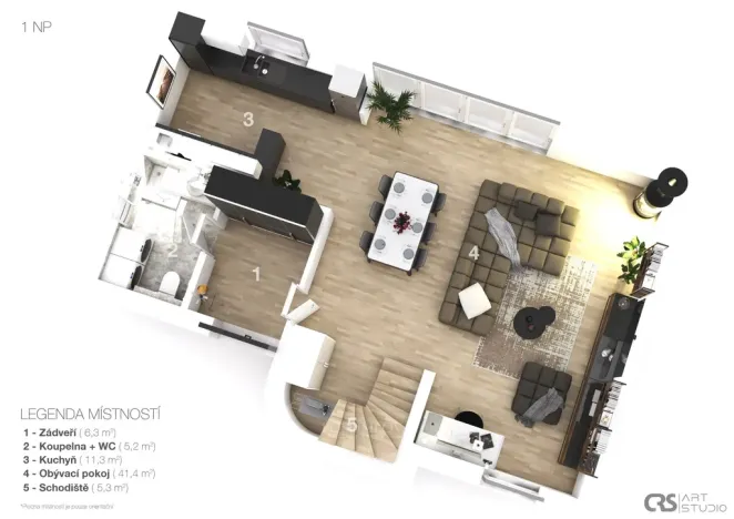 Prodej rodinného domu, Nučice, Paderlíkova, 155 m2