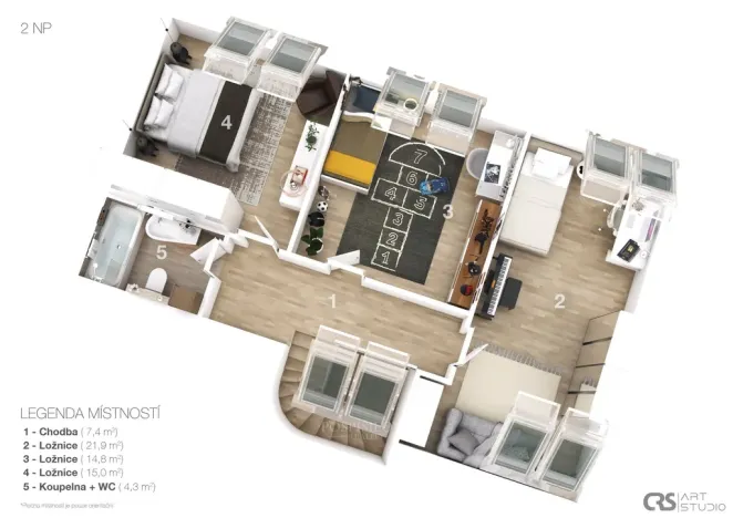 Prodej rodinného domu, Nučice, Paderlíkova, 155 m2