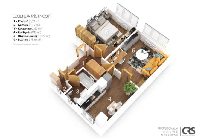 Prodej bytu 2+1, Beroun, Julia Fučíka, 56 m2