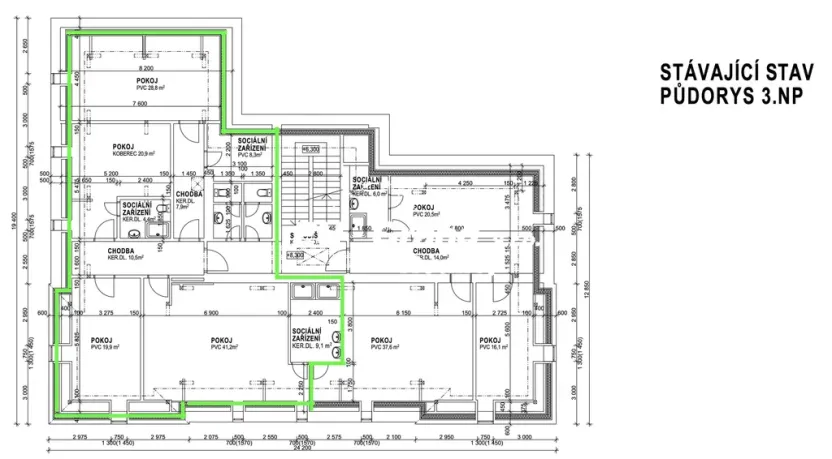Pronájem atypického bytu, Varnsdorf, 5. května, 151 m2