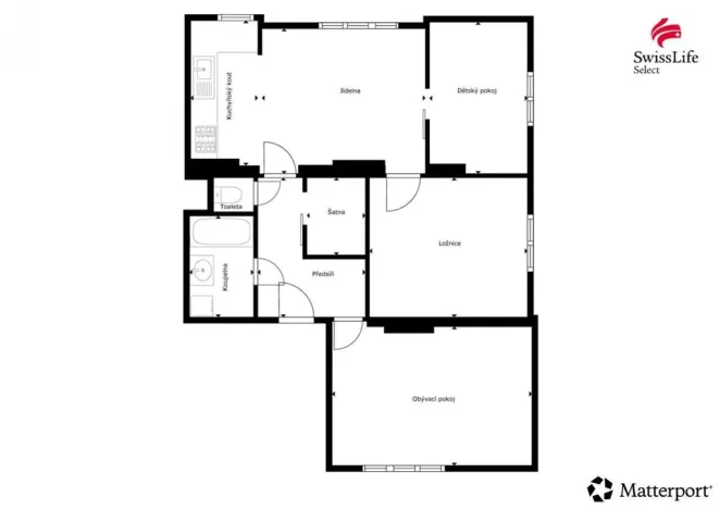 Prodej bytu 3+1, Hvozd, 78 m2