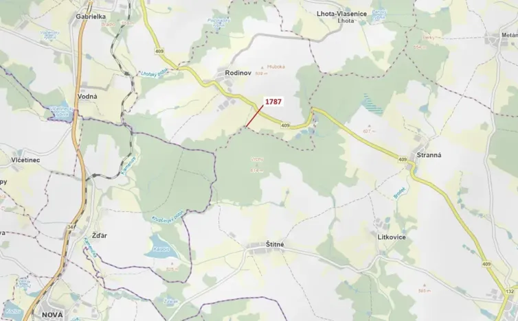 Dražba lesa, Žirovnice, 288 m2