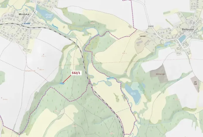 Dražba lesa, Havlíčkův Brod, 870 m2