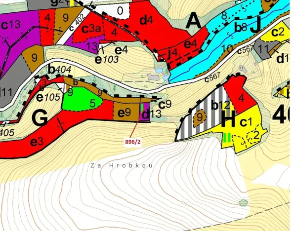 Dražba lesa, Ohnišov, 978 m2