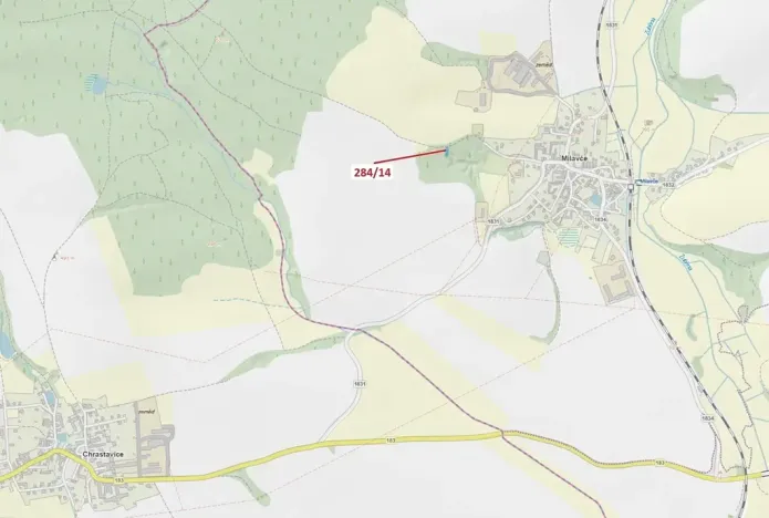 Dražba lesa, Milavče, 441 m2