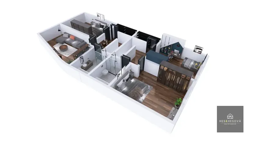 Prodej bytu 3+kk, Vysoký Újezd, V Chaloupkách, 150 m2