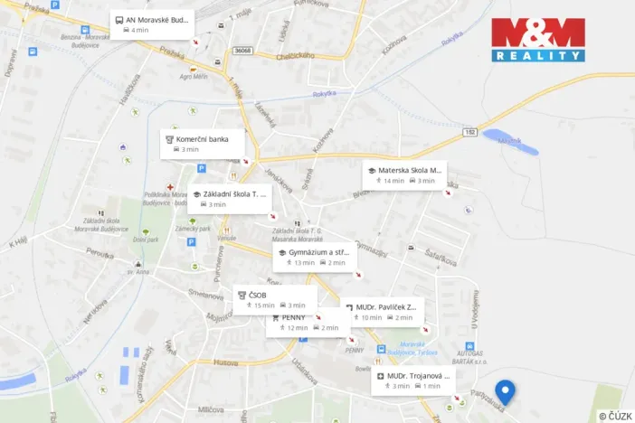 Prodej rodinného domu, Moravské Budějovice, Partyzánská, 200 m2