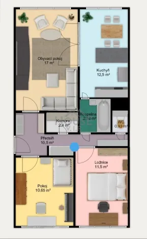 Prodej bytu 3+1, Praha, Přímětická, 68 m2