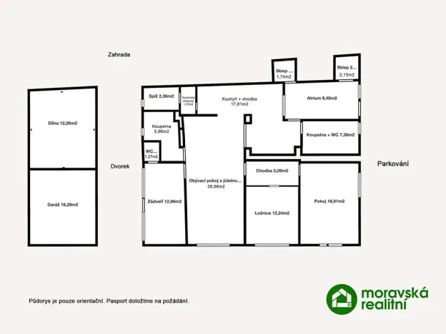 Prodej rodinného domu, Miroslav, Údolní, 148 m2