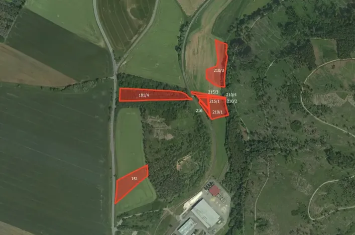 Prodej pole, Městečko Trnávka, 62966 m2