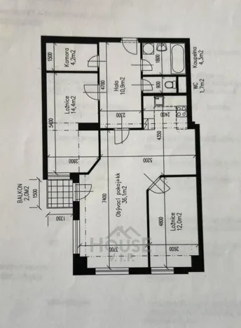 Prodej bytu 3+kk, Praha - Letňany, Malkovského, 83 m2