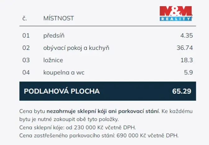 Prodej bytu 2+kk, Praha - Střížkov, Střížkovská, 65 m2