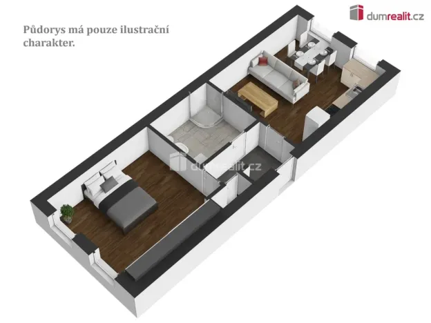 Pronájem bytu 2+kk, České Budějovice - České Budějovice 3, Klavíkova, 51 m2