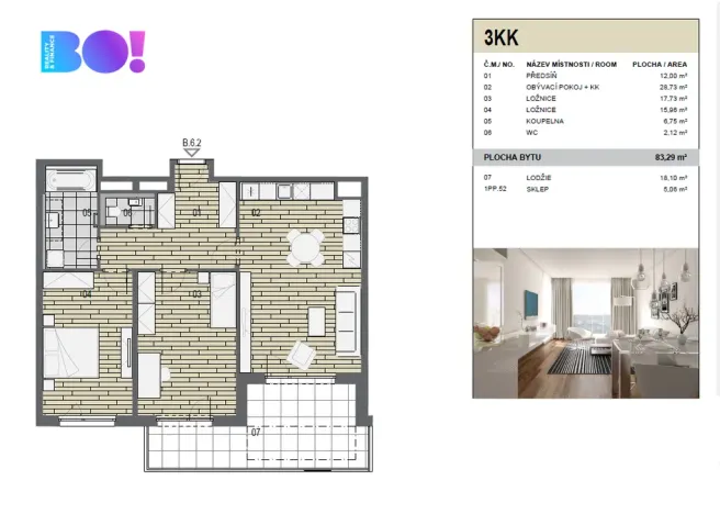Pronájem bytu 3+kk, Ostrava, F. X. Riepla, 83 m2
