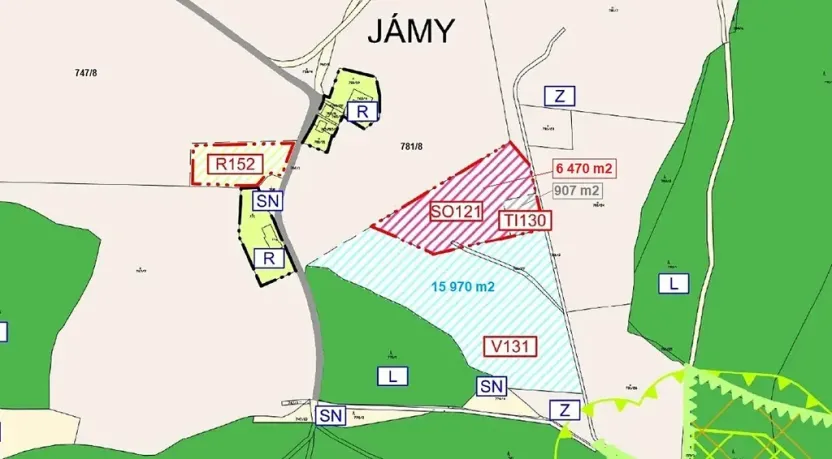 Prodej komerčního pozemku, Černá v Pošumaví, 25271 m2